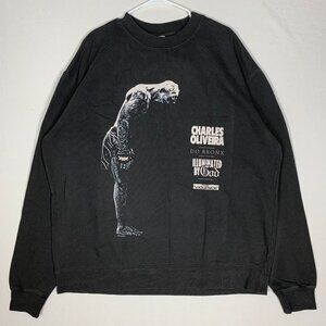 Charles Oliveira Faded Black Sweatshirt Men's XL